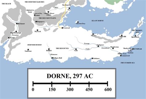 Geographic Map 11: Dorne .